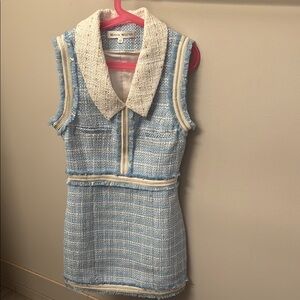 Masion Wester- Blue and Cream Kids Dress XS